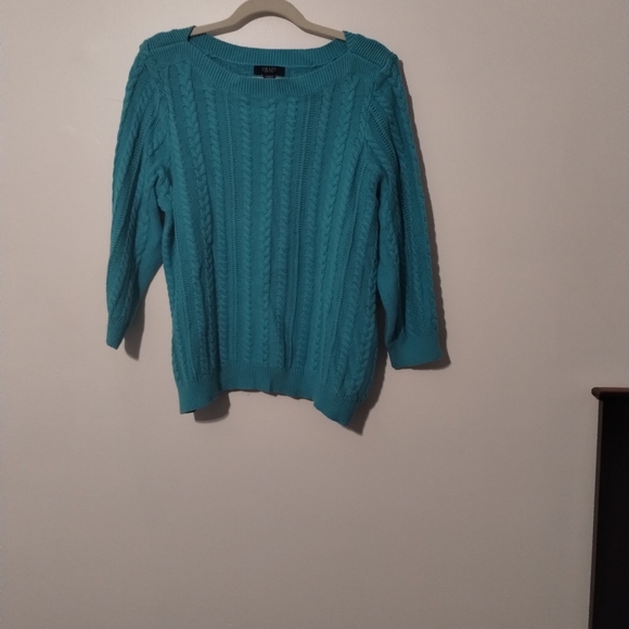 Nice turquoise Chaps sweater - Picture 4 of 4